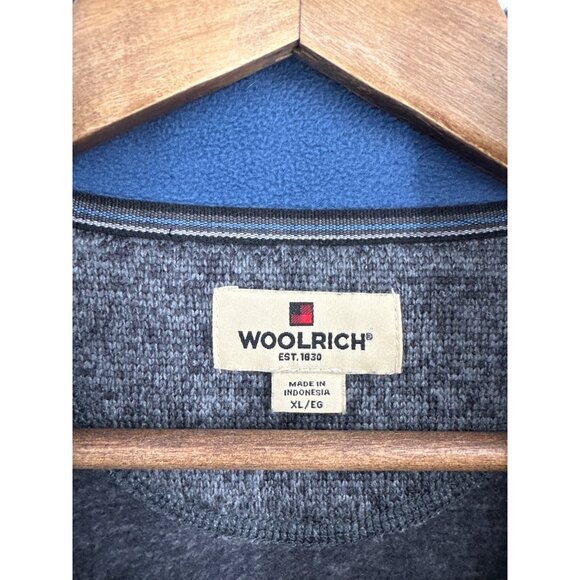 Woolrich 1/2 Zip Gray Long Sleeve Mock Neck Pullover Sweater Men's Size XL - Picture 4 of 8